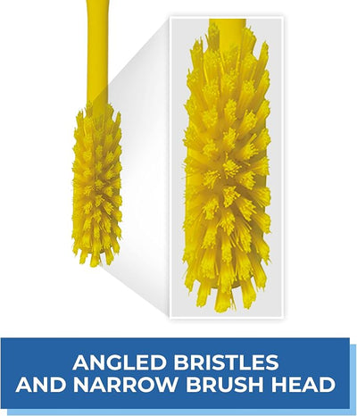 Cepillo platos estrecho antideslizante 11pulg amarillo
