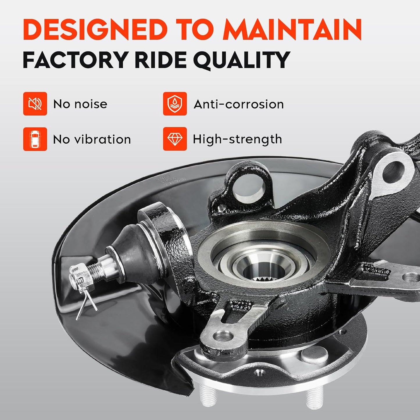 Cubo cojinete rueda y nudillo dirección Honda Civic 7L L4