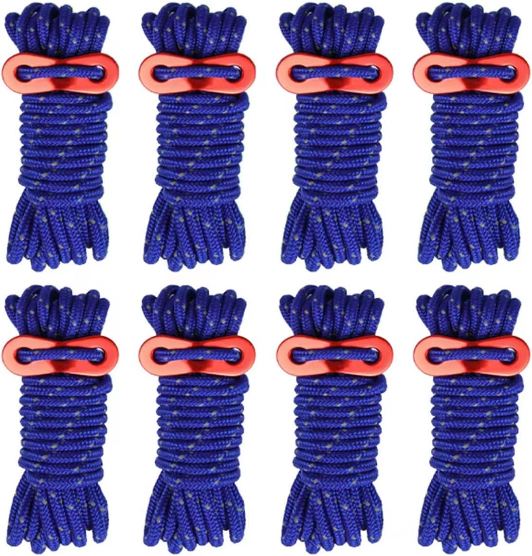 8 Cuerdas Tienda 4mm Tensor Aluminio Aire Libre Azul