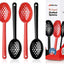 Cucharas servir ranuradas 7pulg pack 4 aceitunas encurtidos