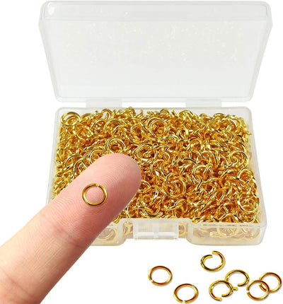 600 Anillos Salto Chapados Oro Cierre Círculo Joyería