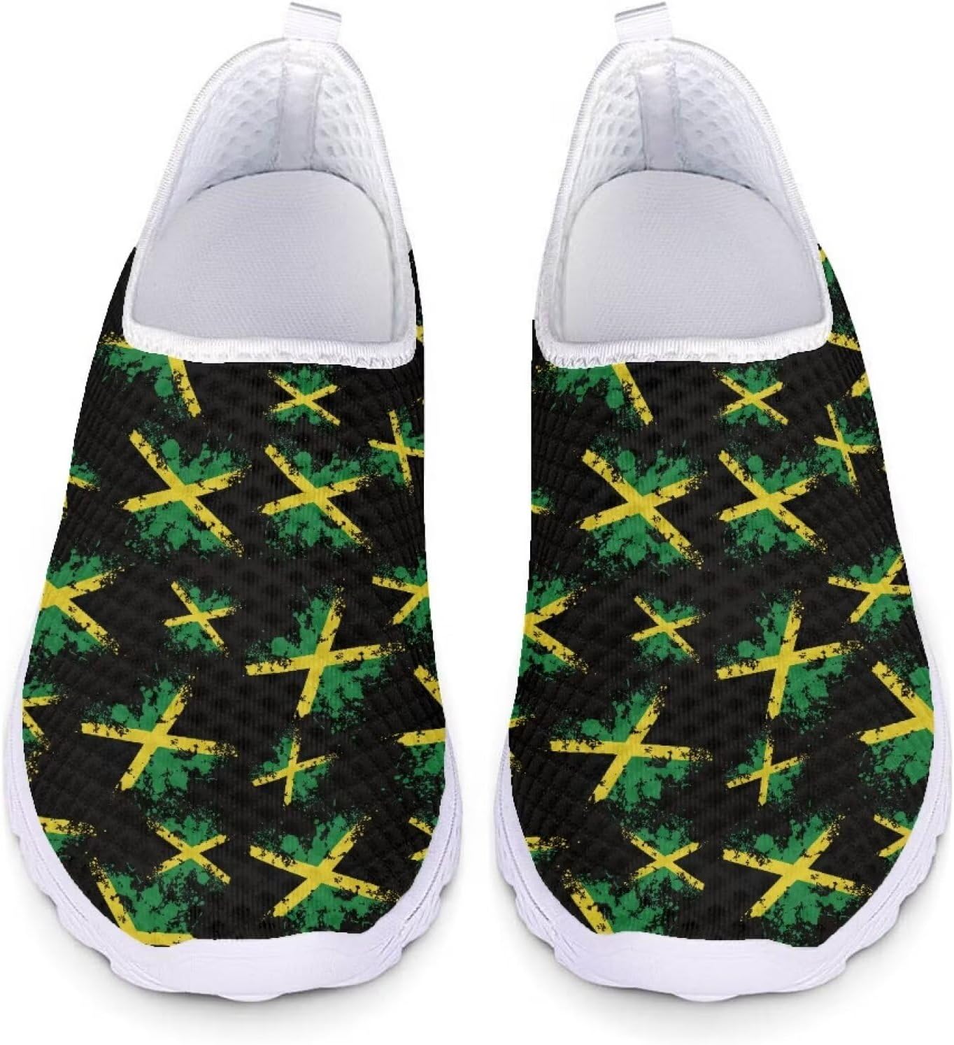 Zapatos sin cordones malla floral mujer