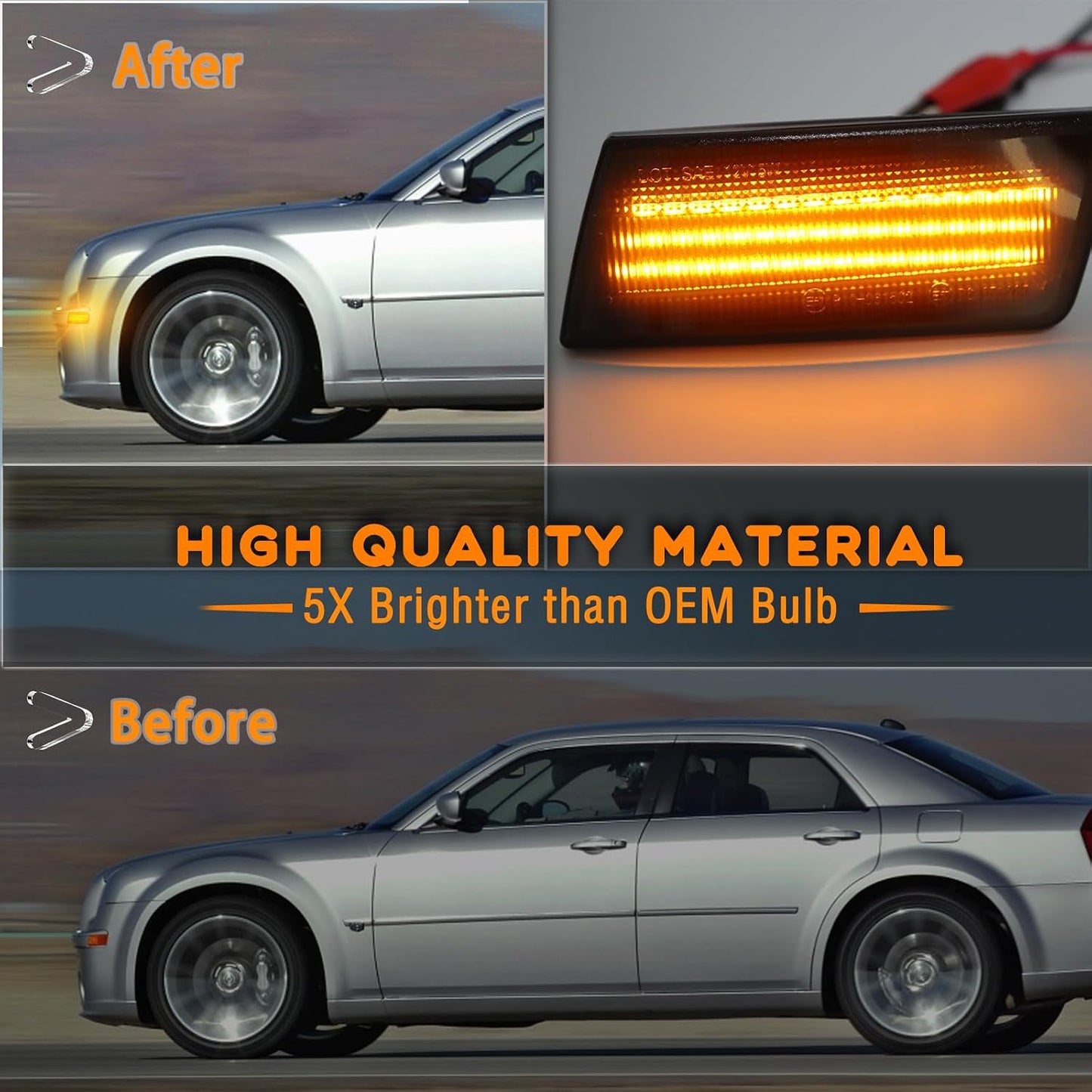 2 Pzas Kit Luces LED Parachoques Chrysler 300 04-14
