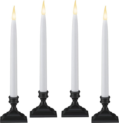 Velas LED ventana con temporizador 6/18 bronce antiguo set 4