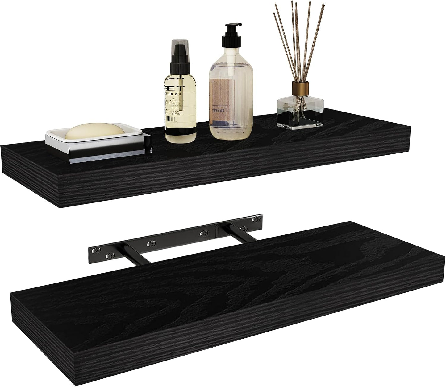 Estantes flotantes 24" diseño moderno pack 2