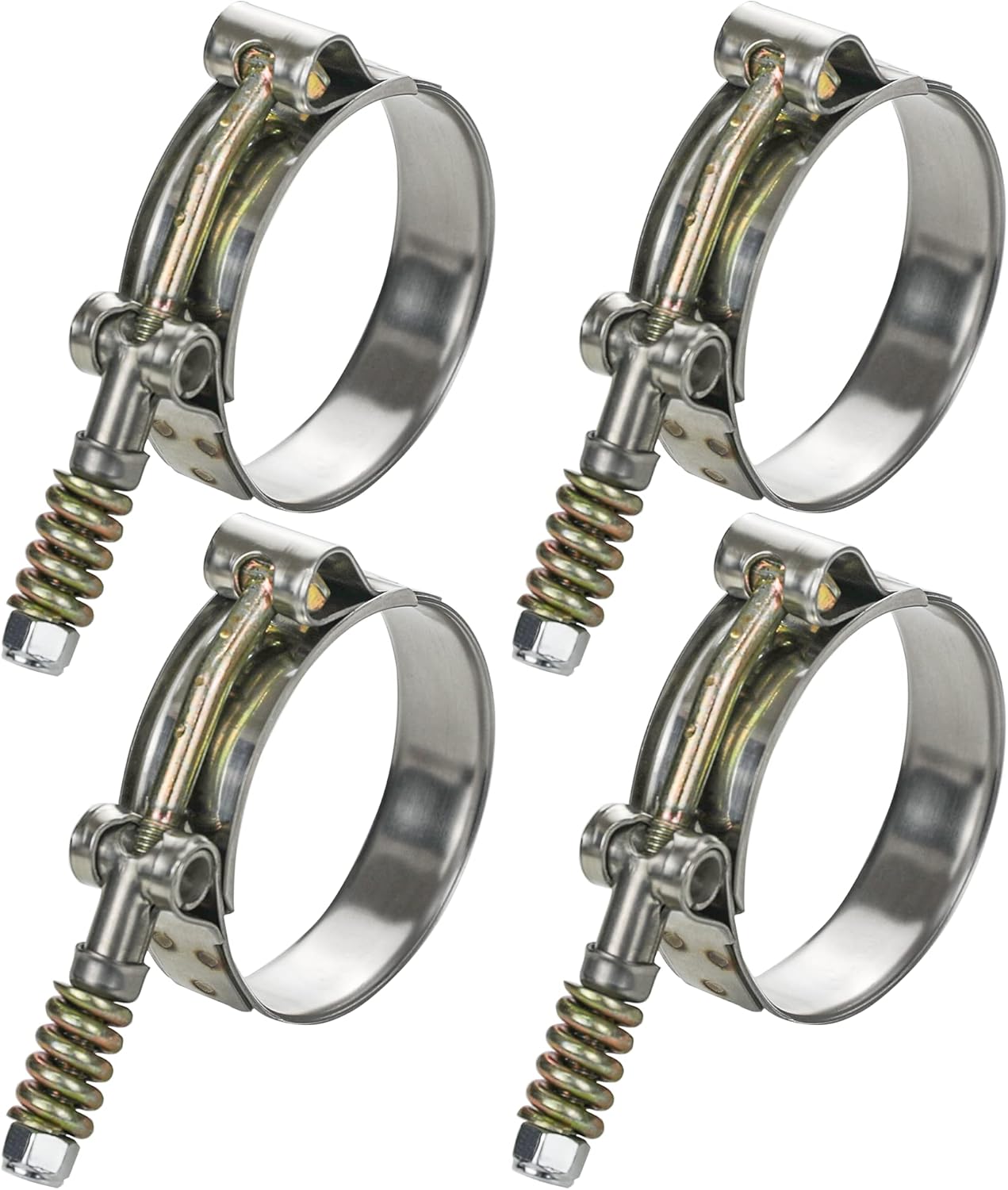 4 Abrazaderas Manguera Acero Inox con Resorte