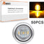 Lente ámbar 3 luces LED señal giro 12V