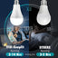 Bombillas LED recargables 1500mah con luz 28h respaldo energía