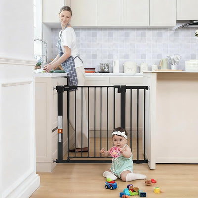 Puerta bebé escaleras 76cm alto ajustable 75-103cm ancho