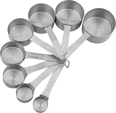 Set 8 Tazas Medidoras Acero Inox 18/8 para Hornear
