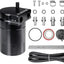 Kit separador aceite aire 300ml aluminio negro con manguera
