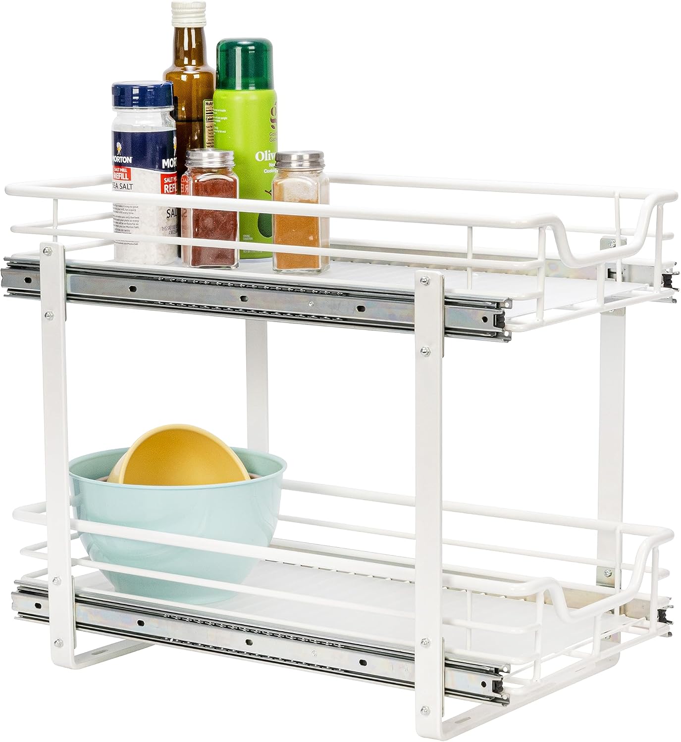 Organiz. gabinete extraíble 2 niveles 11.5"