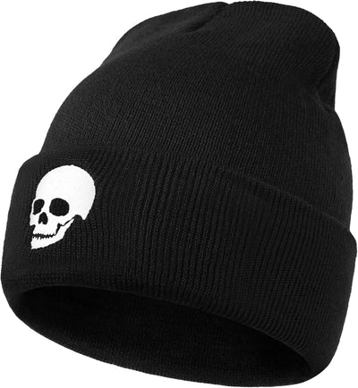 Gorro gótico calavera para hombre mujer puños esqueleto