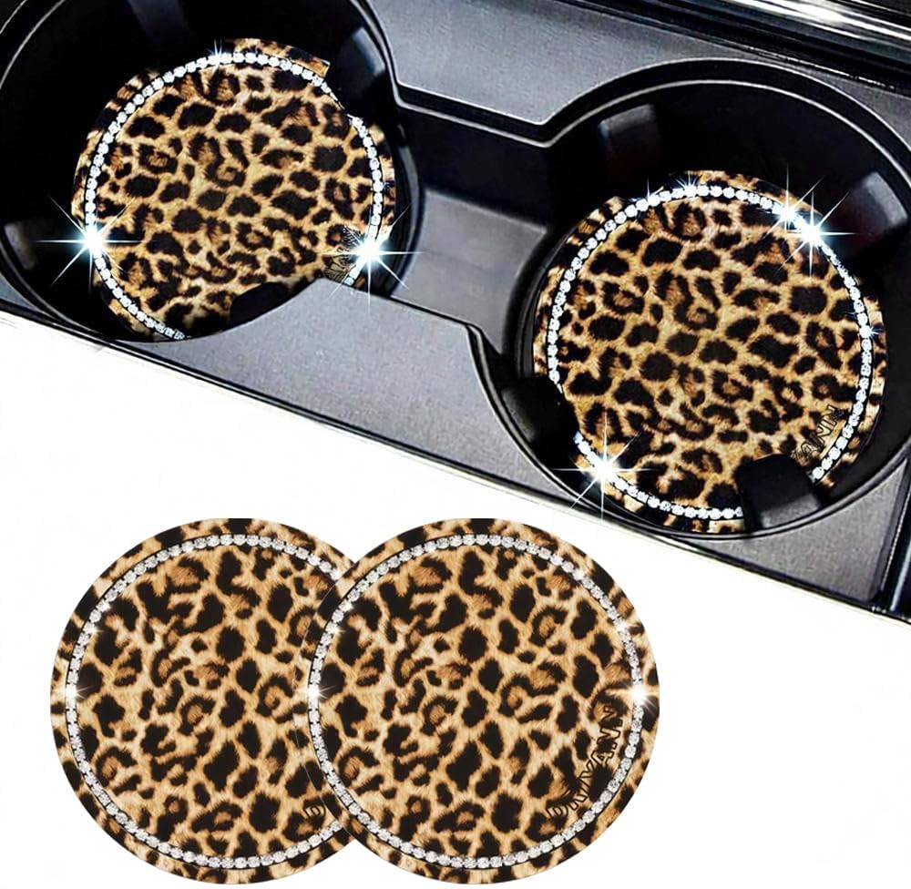 Portavasos silicona leopardo antiderrap auto universal