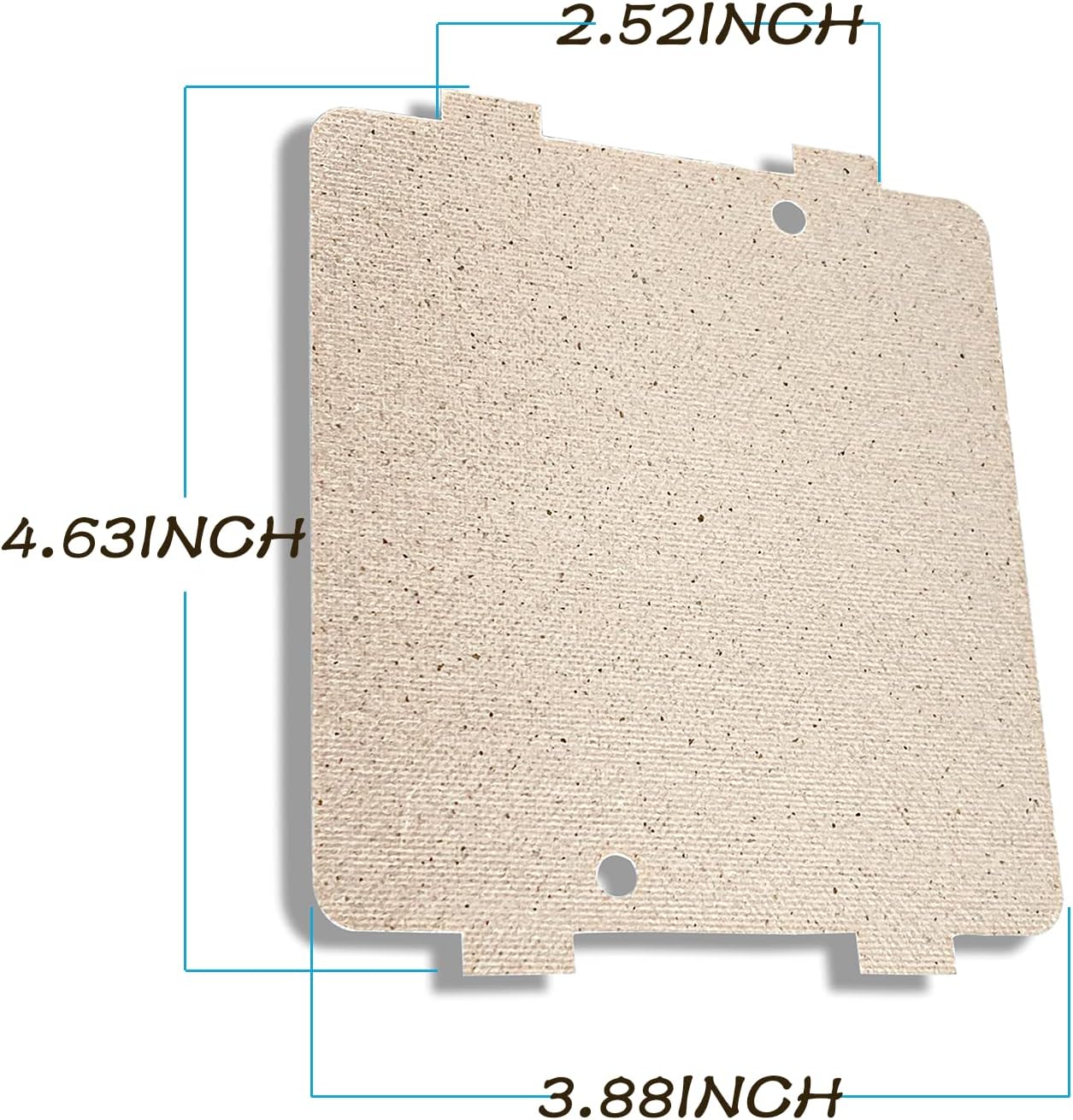 Cubierta guía ondas microondas GE 3-7/8x4-1/4pulg
