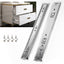 10 Pares Rieles Extensión Cajones 8-24pulg Capacidad 100lb