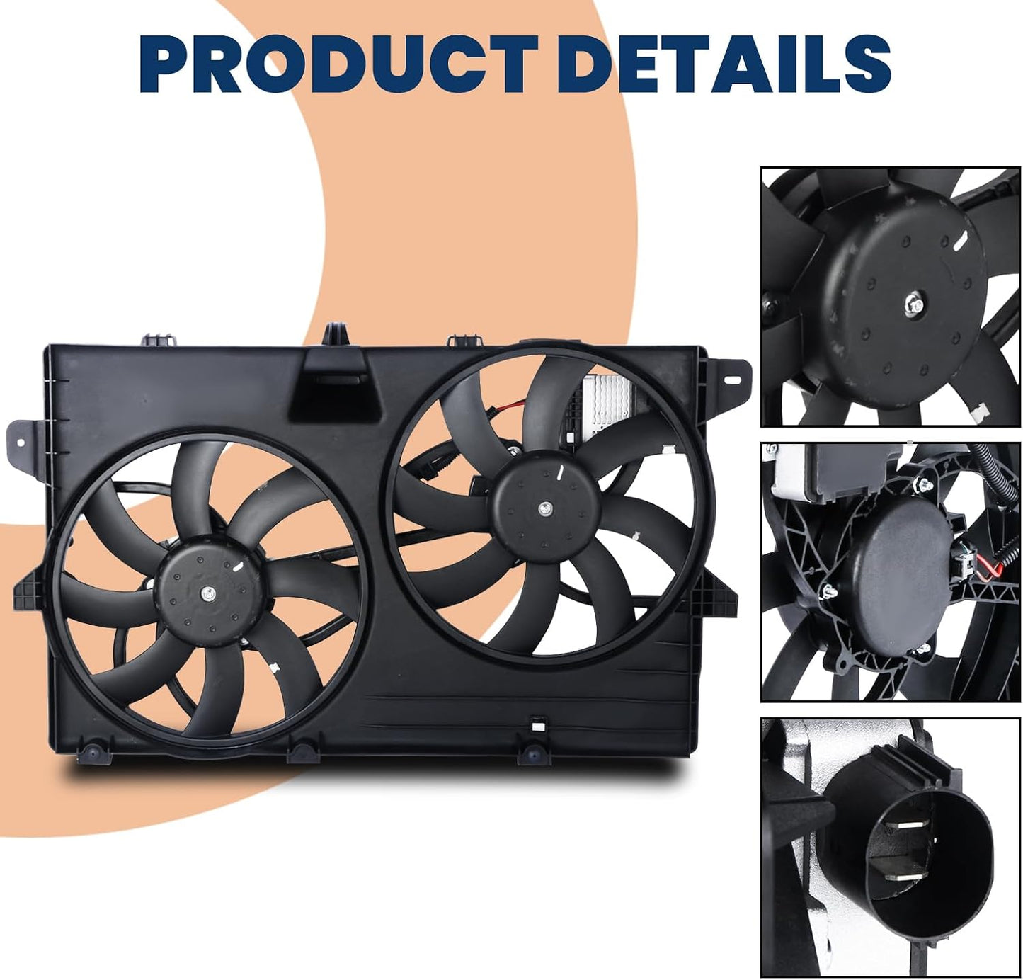 Ventilador refrigeración radiador A/C Ford Edge 07-15