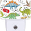 Luz nocturna dinosaurio para niños con sensor de atardecer