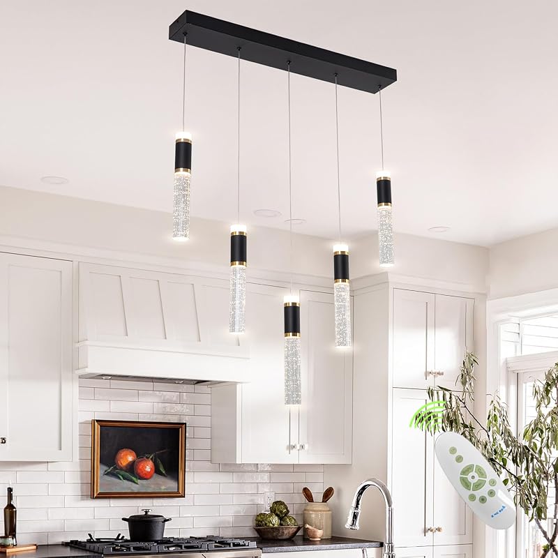 Lámpara colgante LED moderna 5 luces para cocina comedor