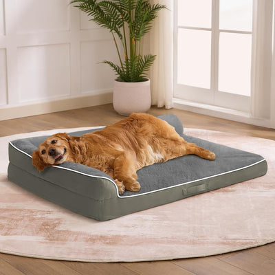 Cama ortopédica XL perros grandes 42x30pulg impermeable