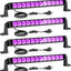 4 Luces LED Negras 42W con Enchufe Dormitorio