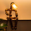 Lámpara mesa Steampunk tubo metal decoración escritorio