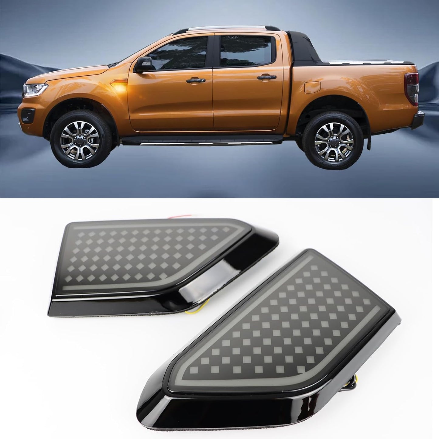 Luz LED DRL secuencial ámbar blanco Ford Ranger 19-23