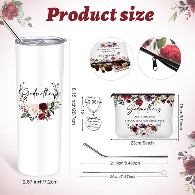 3 Pzas Propuesta Madrina Vaso Acero Inox 20oz Llavero Bautismo