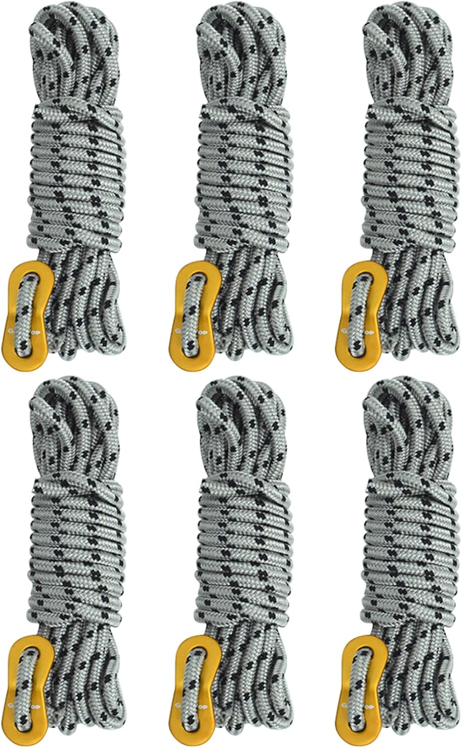 6 Cables Guy Lines Aluminio 0.197pulg para Acampar