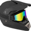 Casco motocicleta cara completa adulto negro mate DOT
