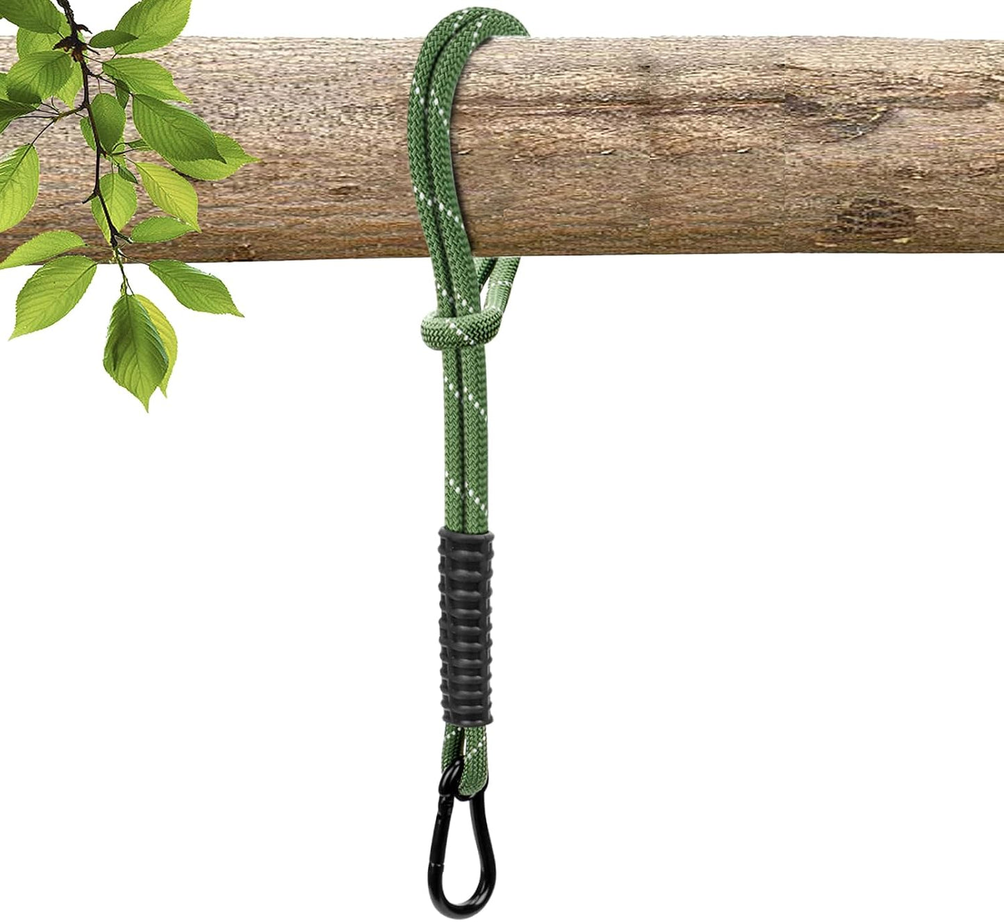 Cuerdas colgantes para árbol hamaca 6.75ft verde 1