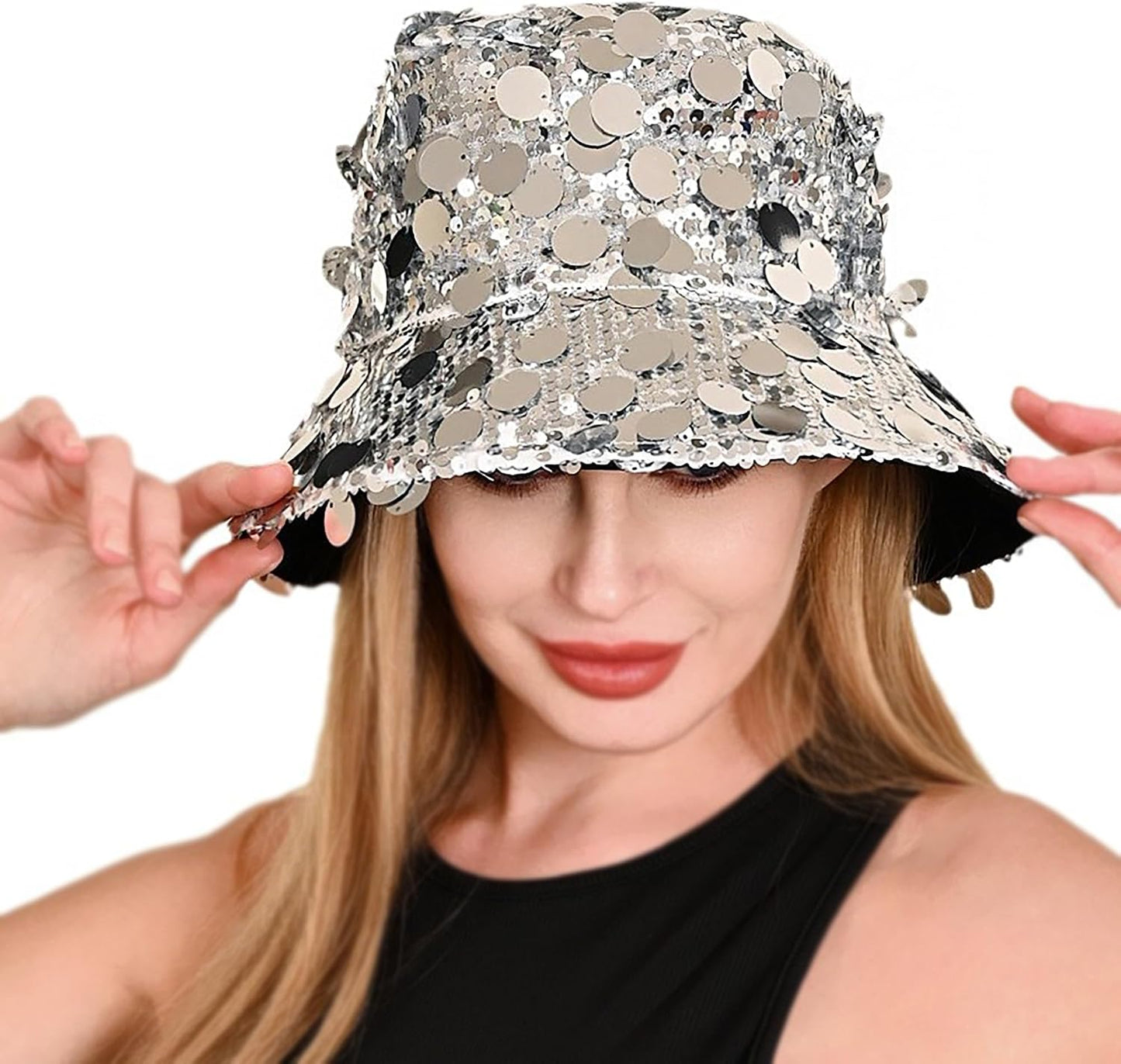 Sombrero pescador con lentejuelas para mujer fiesta playa