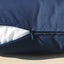 2 Fundas Cojín Decorativas Impermeables 18x18" Azul Oscuro