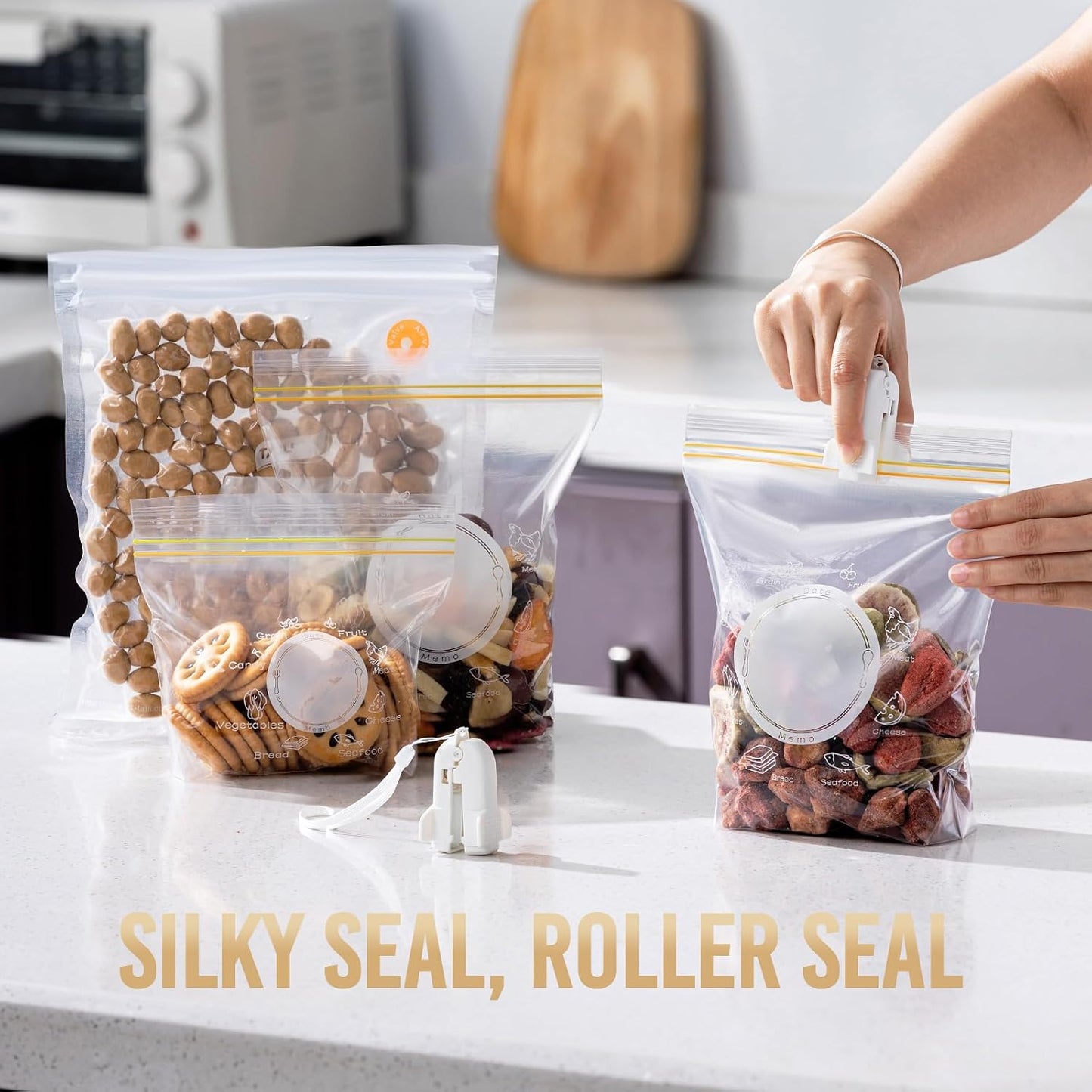Accesorio para bolsas al vacío plástico pesado