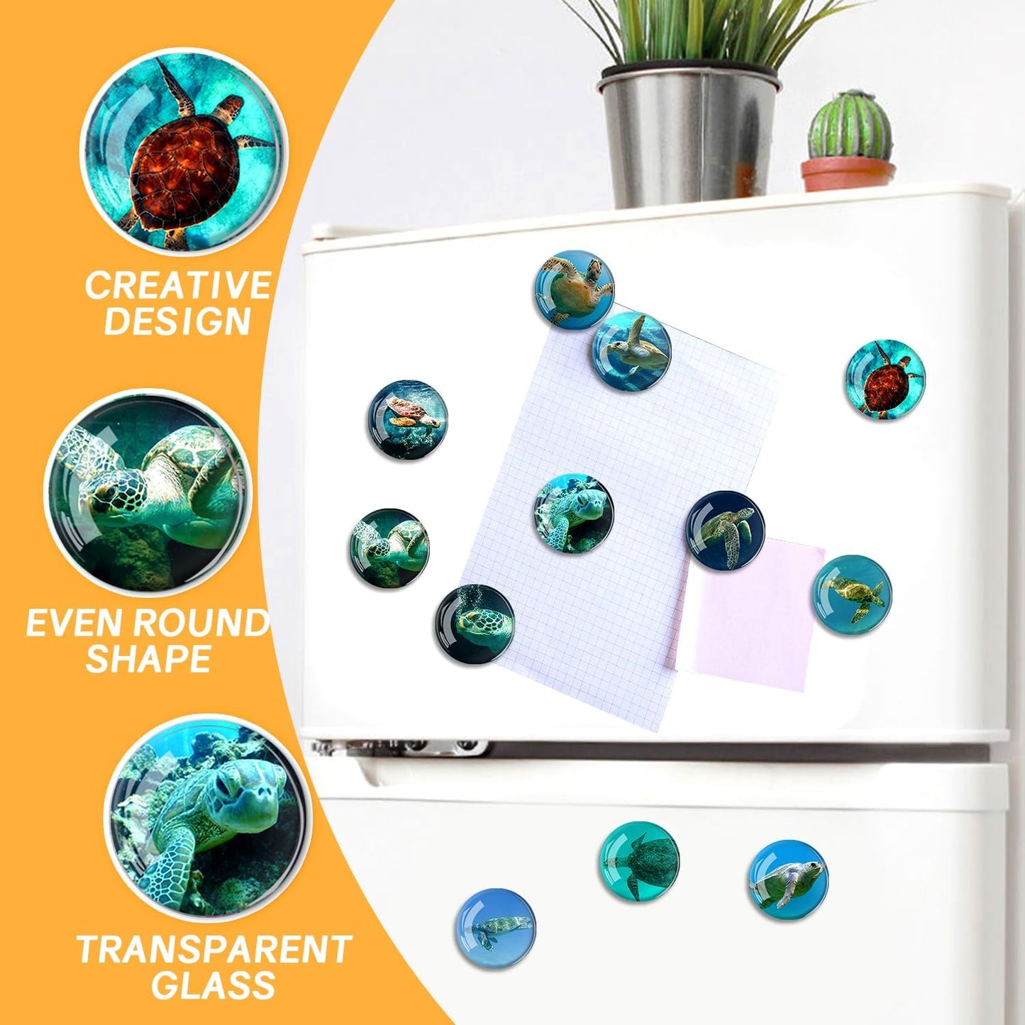 Imanes vidrio decorativos para nevera hogar oficina