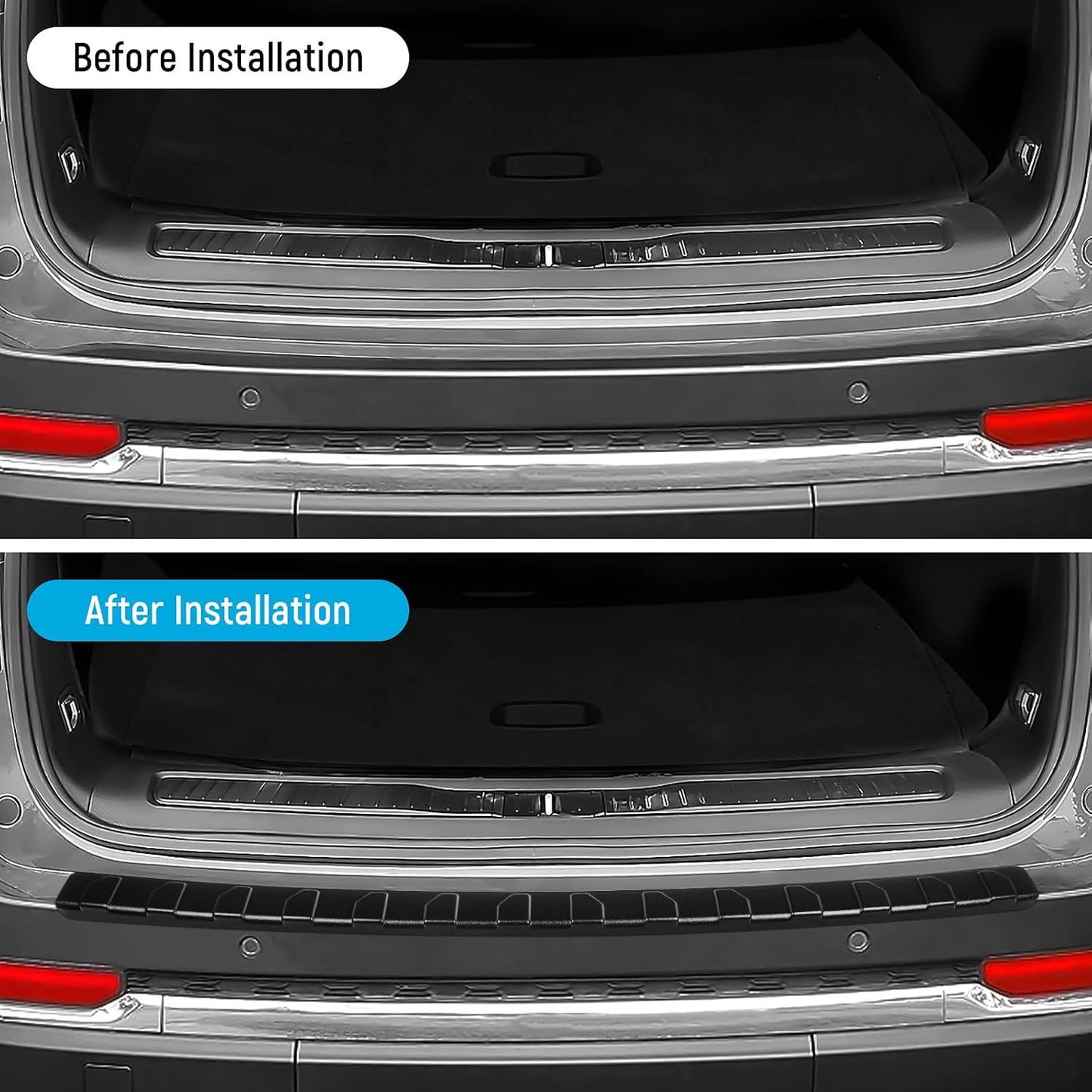 Protector parachoques trasero ABS Jeep Grand Cherokee L