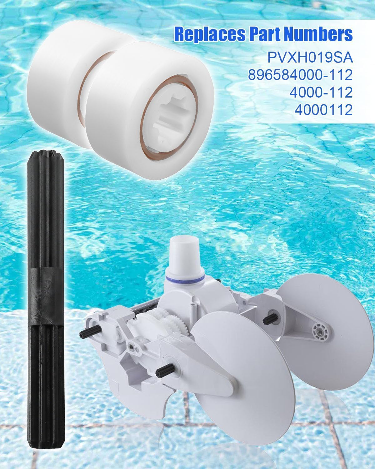 Cojinete eje para limpiadores piscina Hayward 2 y 4 ruedas