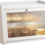 Caja pan bambú encimera cocina con puerta acrílico blanco