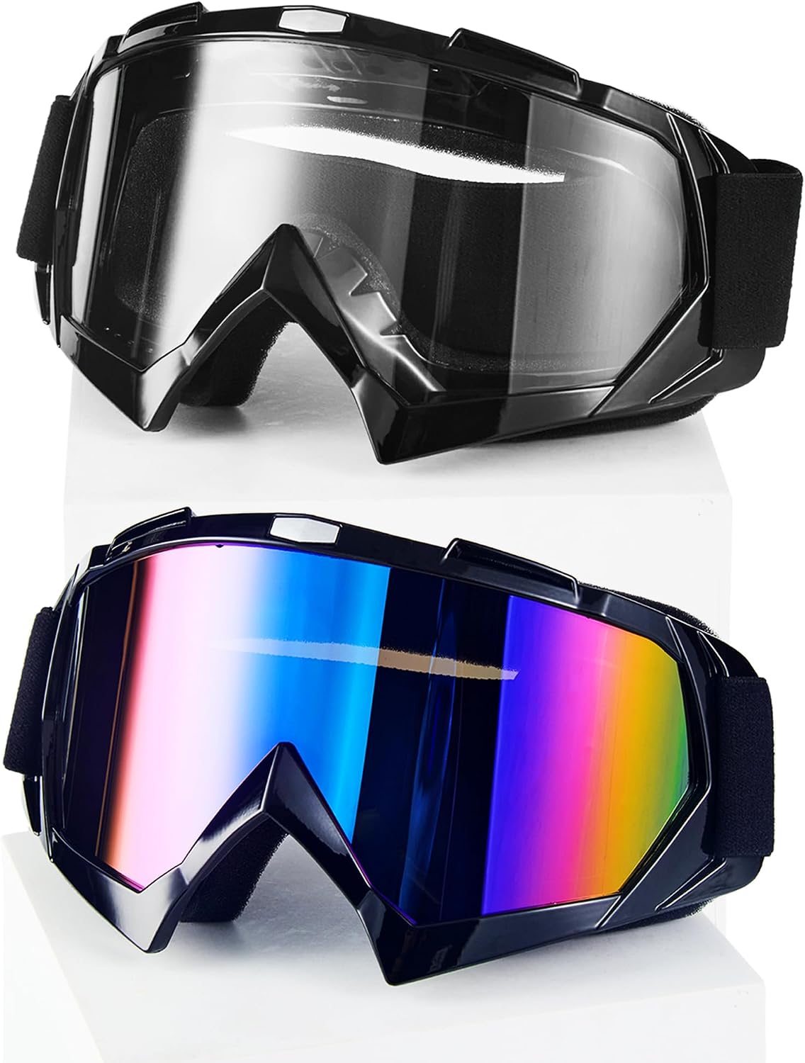 Gafas motocross 2 pzas para dirt bike atv racing