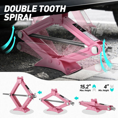 Gato coche 1.5 ton con llave trinquete para automóviles