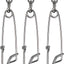 Clips presión acero inox 3 pzas para pesca