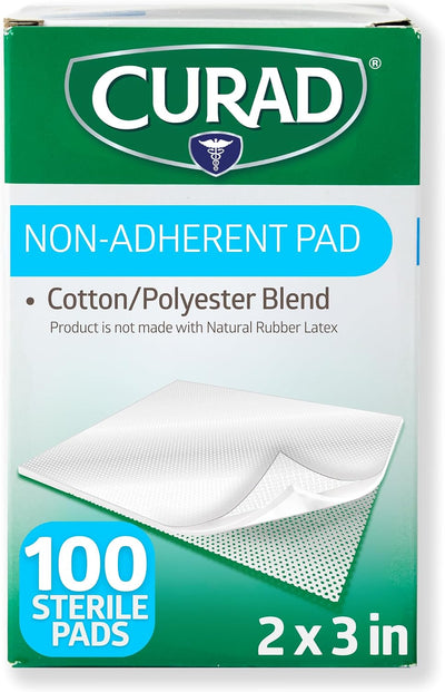Almohadillas estériles no adherentes 2x3 100 pzas
