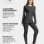 Conjunto capa base lana merino mujer para esquí