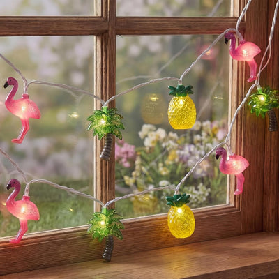 Tira Luces Hawaiana 8.5ft 10 LED Piña Decoración