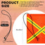 2 Banderas Seguridad 18x18" Camión Reflectantes Doble Cara