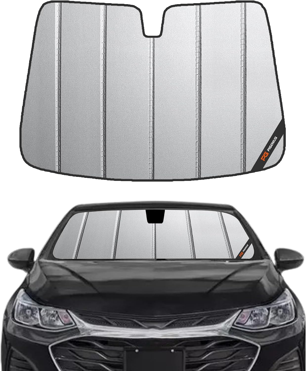Parasol parabrisas Chevy Cruze 11-15 cuero gris