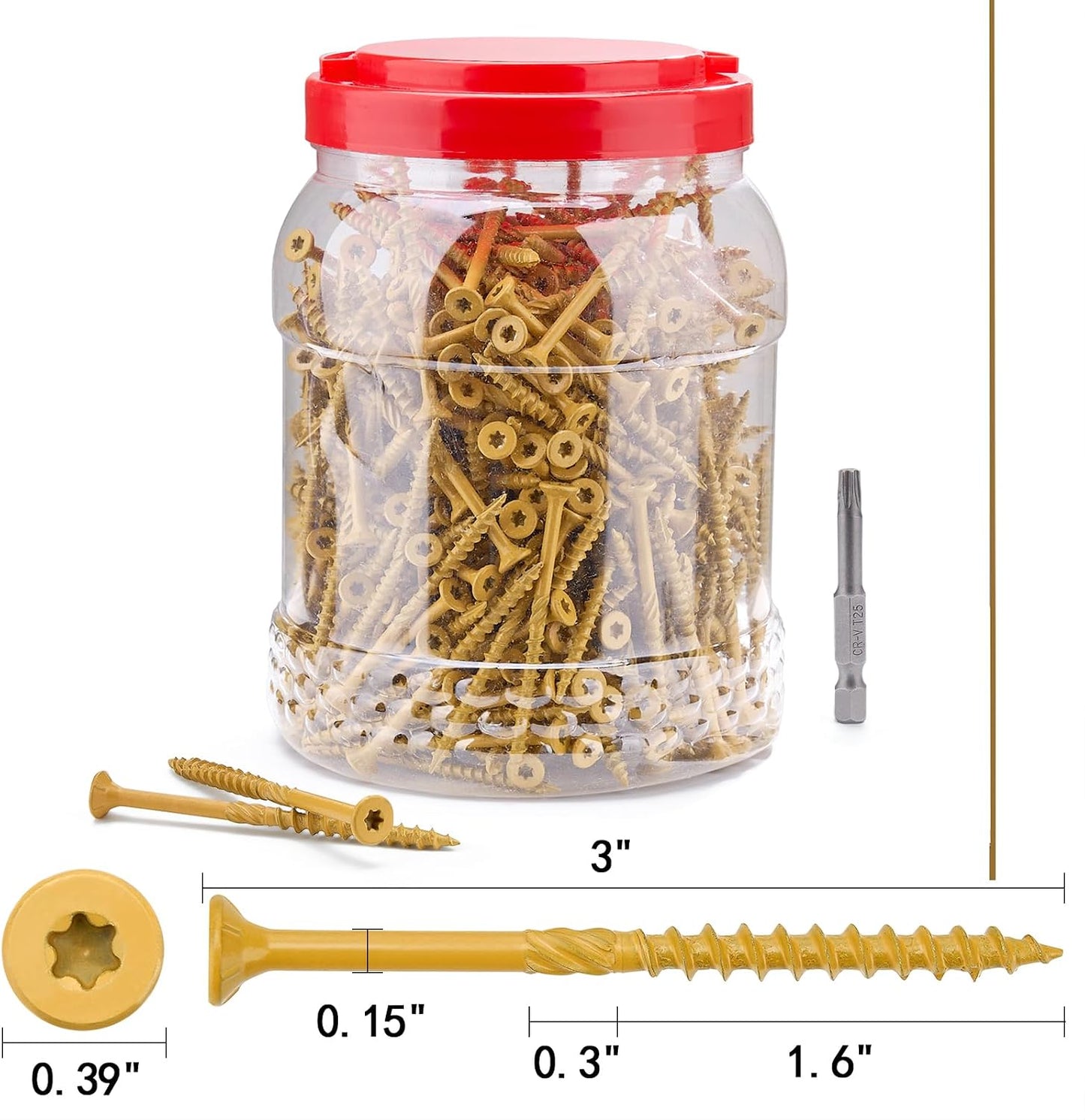 350 Pzas cubiertas #10x3 para madera 3pulg resistentes