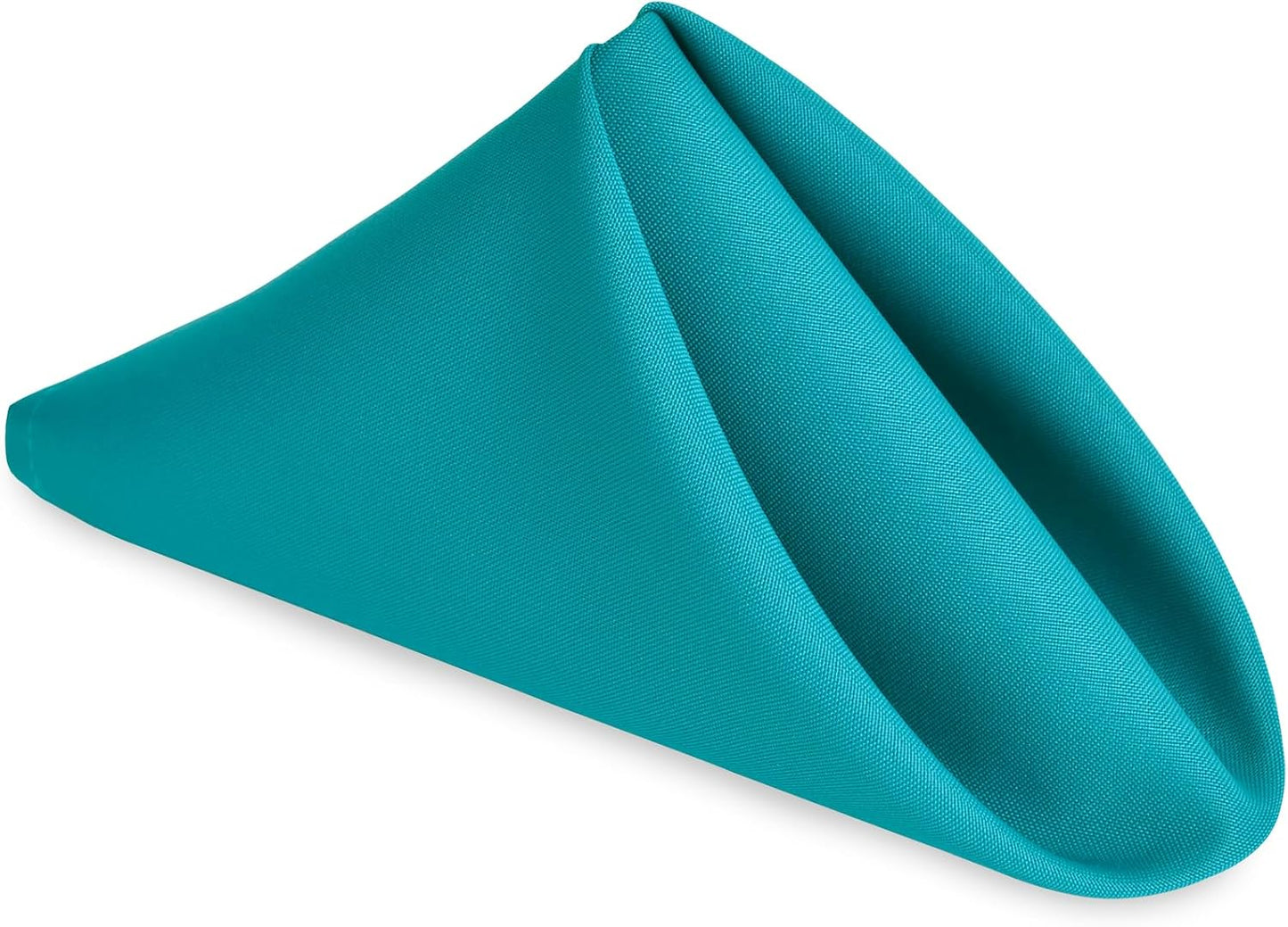 Set 6 servilletas tela 20x20pulg lavables color turquesa