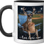 Taza Cerámica Humorística Ciervo Bebé Béisbol Negro/Blanco