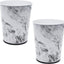 Cubo basura 5L paquete 2 parte superior redonda baño cocina oficina